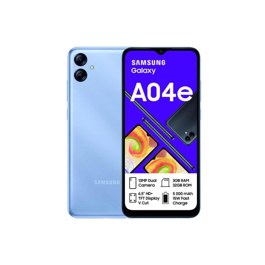 Samsung Galaxy A04e 32GB LTE Dual Sim – Light Blue | CaCellular
