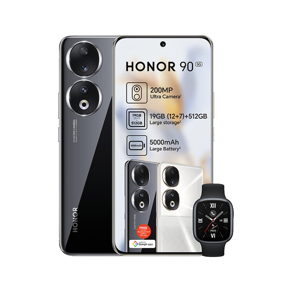 Honor 90 5G Midnight Black 512GB + 12GB Dual-SIM Factory Unlocked GSM NEW