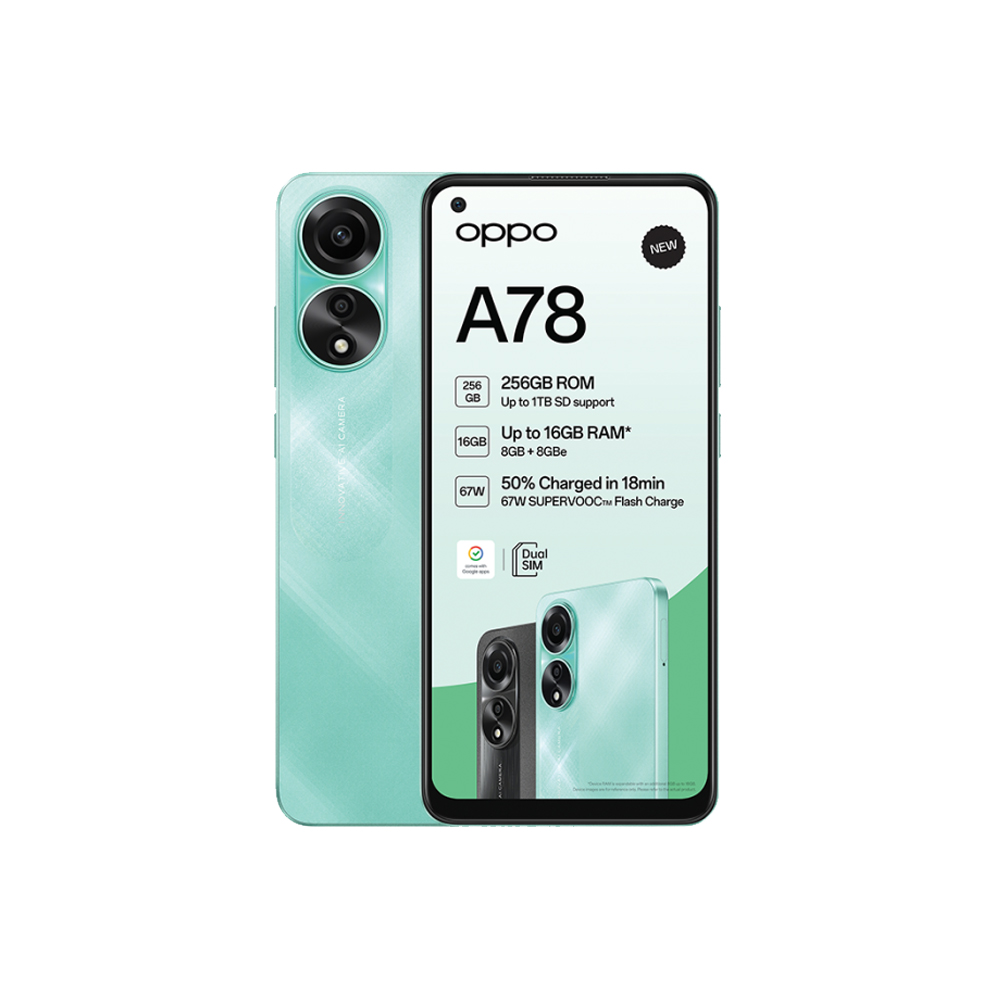 OPPO A78 5G Factory Unlocked Dual SIM-128GB ROM-6.56 HD+ Display