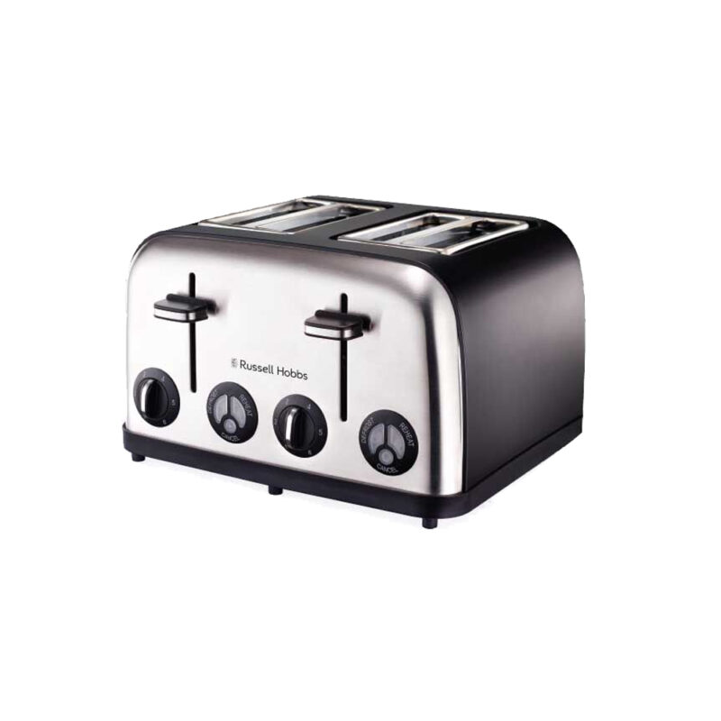 Russell Hobbs Matt Black 4 Slice Toaster CaCellular