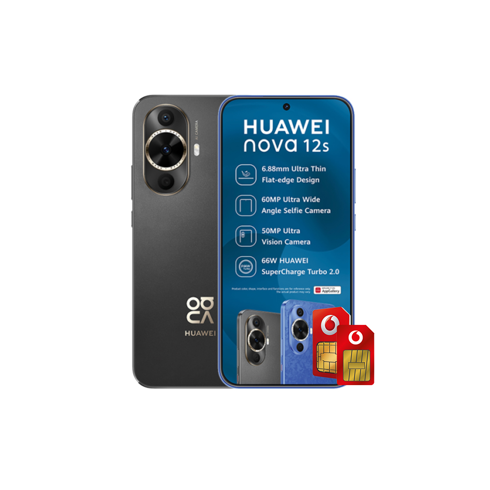 Huawei nova 12s 4G Dual Sim 256GB – Black | CaCellular