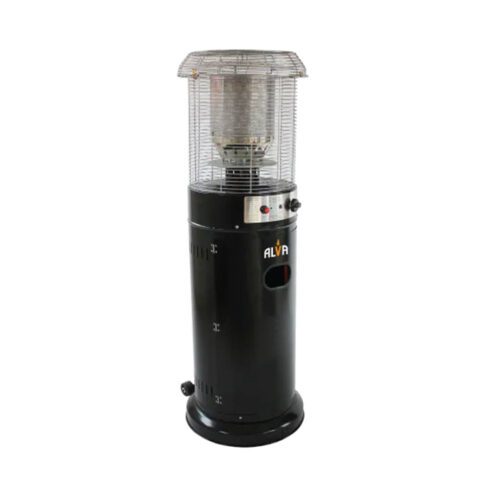 Alva short stand patio gas heater-black