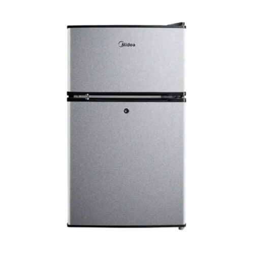 MIDEA 87L DOUBLE DOOR BAR FRIDGE - SILVER - 80W