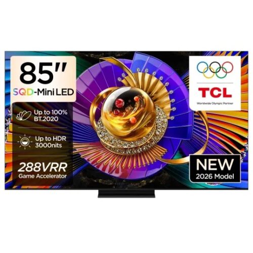 TCL 85C7L 85-Inch Premium Mini LED 144Hz TV with B&O Sound