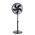 Alva Air - 40cm Drum Pedestal Fan (Matt Black) - 50W