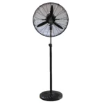 Alva Air - 65cm Industrial Design Pedestal Fan (Black) - 140W